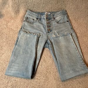 OAT Cropped Mid-Rise Jeans